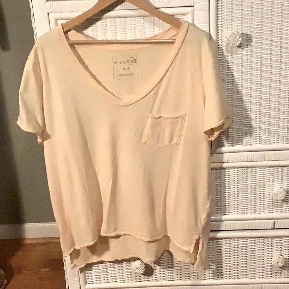 We the Free peach tee